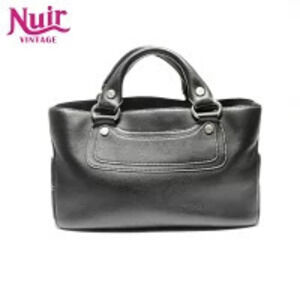 Celine Boogie Leather Handbag Black